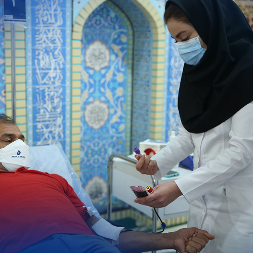 اهداء خون بیش از دویست و پنجاه نفر از کارکنان شرکت پلیمر آریاساسول