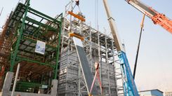 پیشرفت فیزیکی نصب سازه‌های کوره دهم به 65 درصد رسید