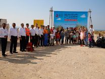 ساحل خلیج نایبند عسلویه توسط کارکنان پلیمر آریاساسول پاکسازی شد